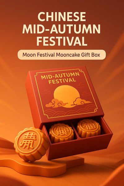 Chinese Mid-Autumn Festival Mooncake Gift Box Image