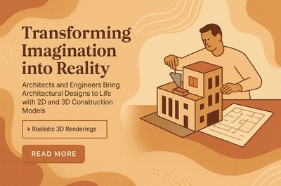 Boho Style Architectural Visualization with 3D Models