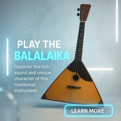Promotional Graphic for Balalaika Musical Instrument