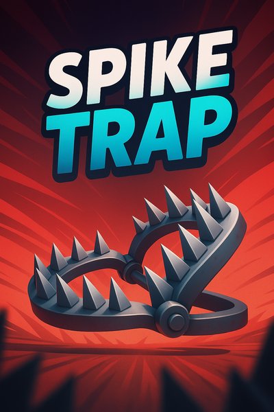 Dynamic Spike Trap Illustration with Bold Title