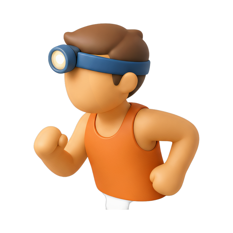 slim headlamp for runners