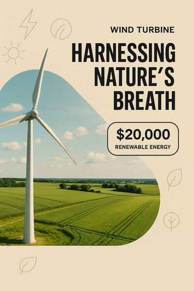Captivating Wind Farm Under a Bright Sky