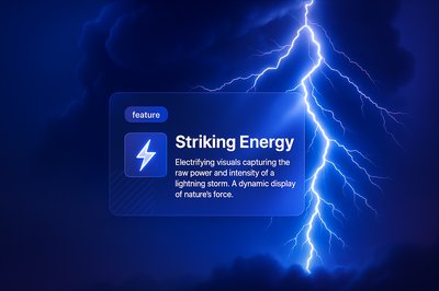 Dynamic Lightning Storm Display in Night Sky