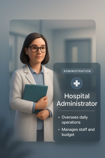 Bright Medical Design Featuring Hospital Administrator