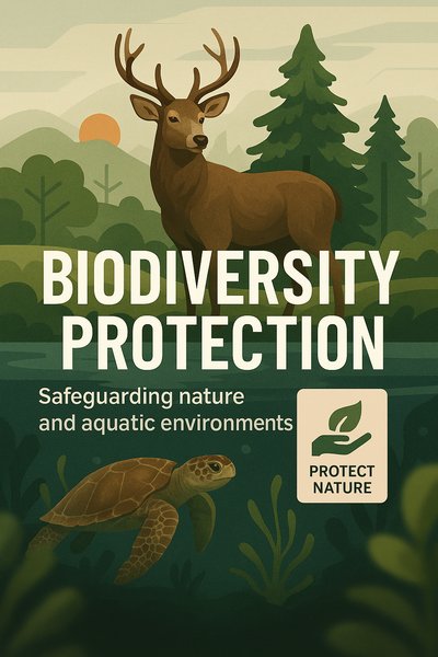 Environmental Awareness Graphic on Biodiversity Protection