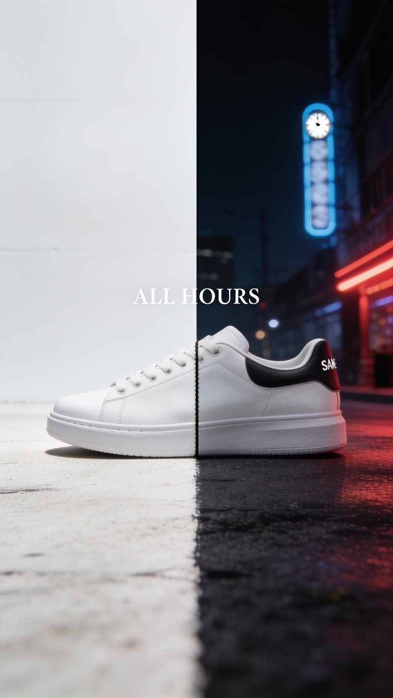 day and night advertising concept