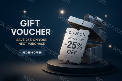 Stylish Gift Voucher for Discount Promotions