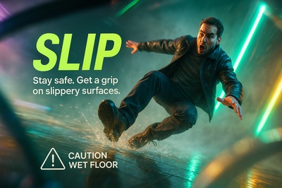 Dynamic Safety Slide Design for Slippery Surfaces