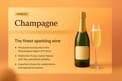 Charming 3D Illustration of Champagne for Landing Page Design