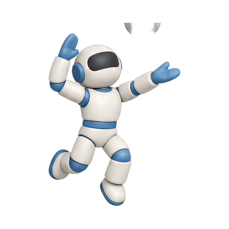robot serving a volleyball