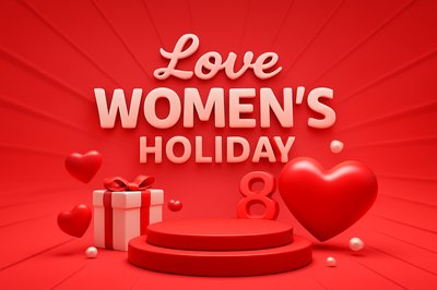 Dynamic Love Theme for Women's Holiday Celebration