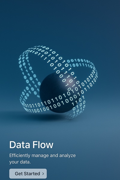 3D Data Flow Sphere with Binary Code Representation