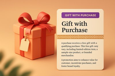 3D Gift with Purchase Design Featuring a Stylish Box