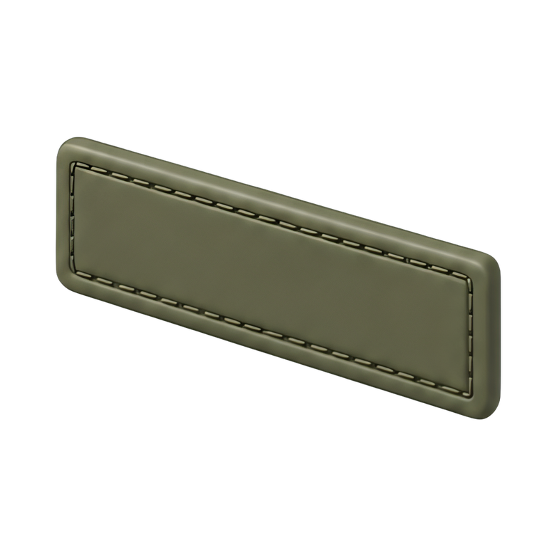 Blank name tape strip