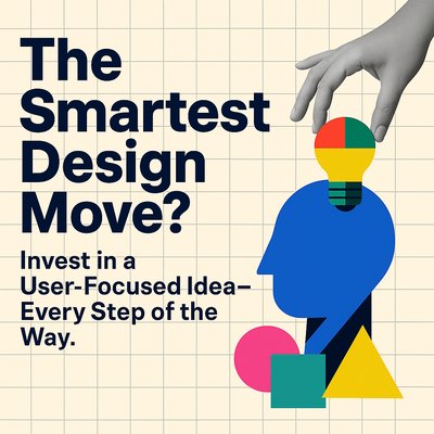 Creative Graphic Promoting User-Focused Design Strategies
