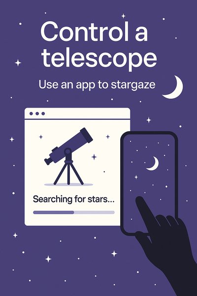 Illustrative Guide for Stargazing with Telescope App
