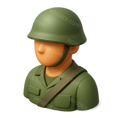 3D Boot Camp Recruit Icon with Isometric View