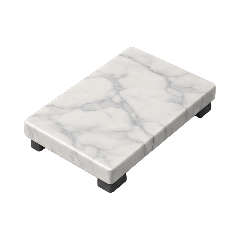 Elegant marble slab for tempering