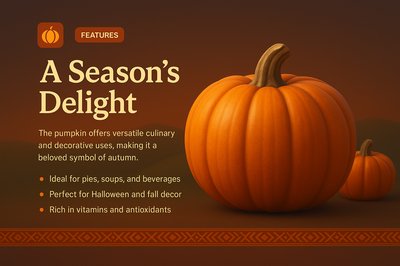 3D Pumpkin Illustration for Seasonal Delight
