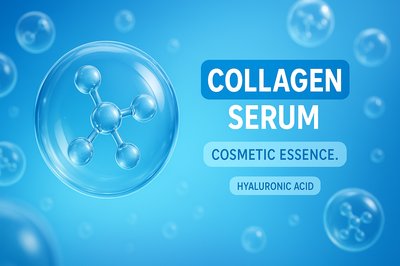 Cosmetic Product Advertisement Featuring Collagen Serum
