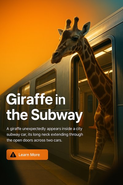 Giraffe in the Subway: A Unique Urban Encounter