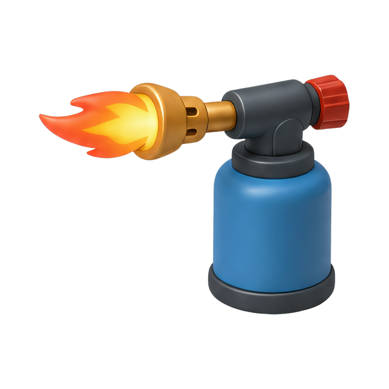performer with fire torch