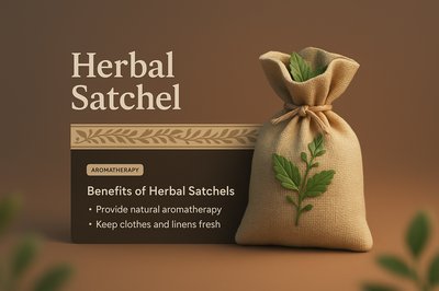 Elegant Herbal Satchel Design for Aromatherapy Benefits