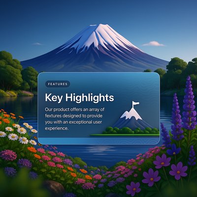 Mount Fuji Over Serene Lake with Vibrant Flowers