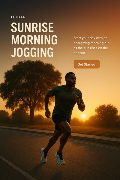 Energizing Sunrise Morning Jogging for Fitness Enthusiasts