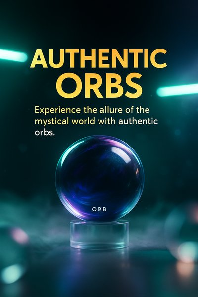 Neon Advertising Design Featuring Authentic Orbs