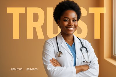 Confident Healthcare Professional Radiating Trust and Confidence