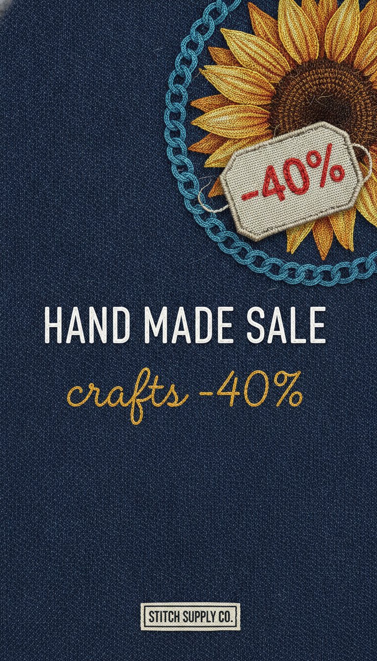 Handmade sale banner design