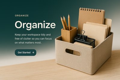 Stylish Organization Concept for Workspace Design