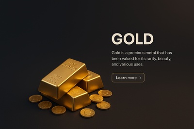 Triumph of Gold: A Stunning 3D Scene of Precious Metal