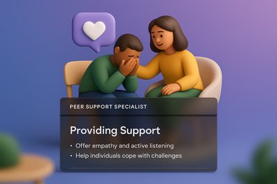 Engaging Peer Support Specialist Scene with Modern Design