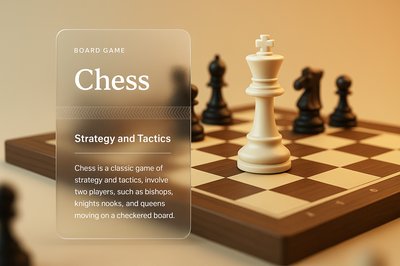 Elegant Chess Strategy and Tactics Board Game Design