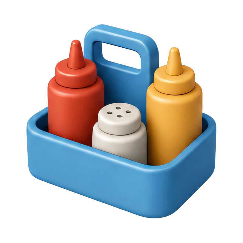 Stylish condiment caddy