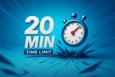 Dynamic Countdown Timer Graphic for Time Limit Concept