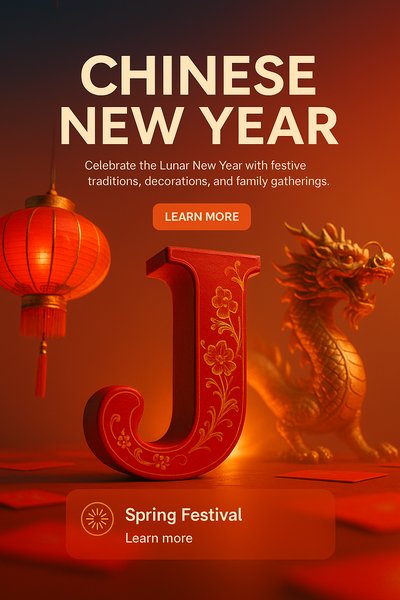 Festive Chinese New Year Celebration Graphic