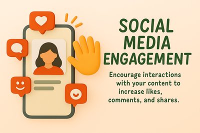 Social Media Engagement Concept with Illustrative Graphics