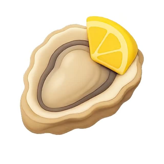 Delicious Oysters with Lemon Slices