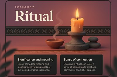 3D Illustration of Ritual Concepts with Candle and Decorative Elements