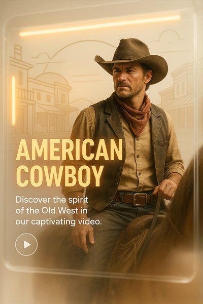 Captivating Video Promotion Featuring American Cowboy Theme