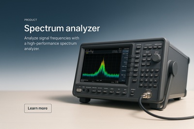 Stylish Spectrum Analyzer Web Design Layout