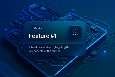 Abstract Digital Circuit Board Wallpaper with Feature Highlight