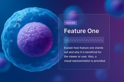 3D Rendering of Human Cell with Feature Highlight