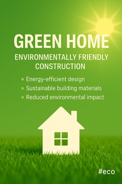 Eco-Friendly Construction Promotional Graphic