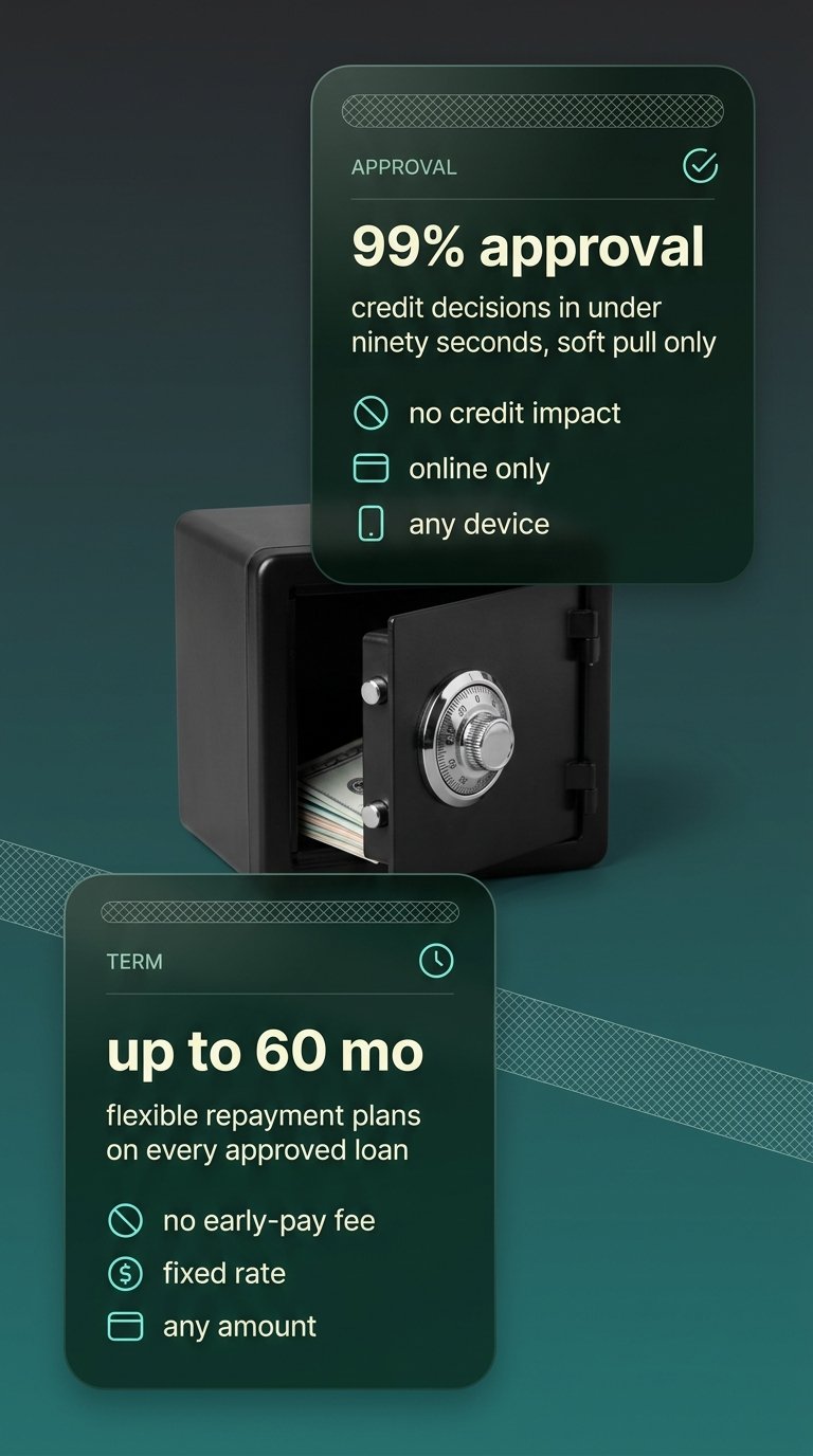Realistic safe with cash inside