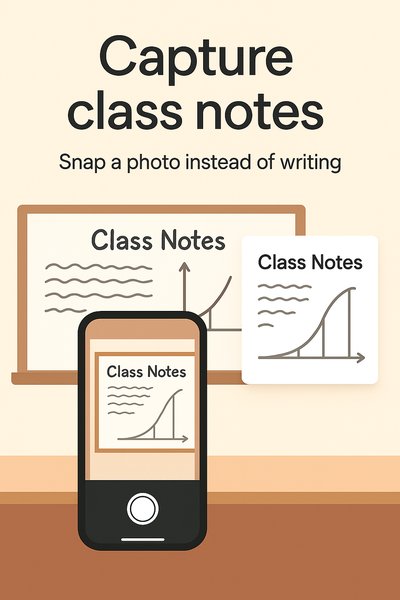 Educational Graphic Encouraging Note-Taking with Mobile Technology