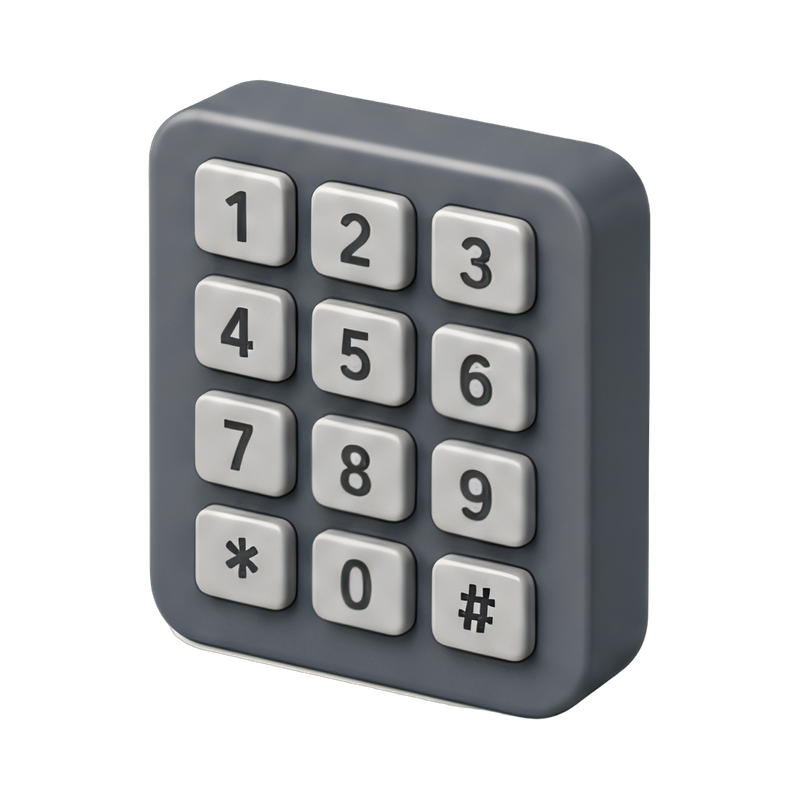 modern numeric keypad design